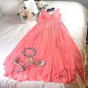 Elisa J Wedding Party Prom Cocktail Bridesmaid Maxi Gown Dress